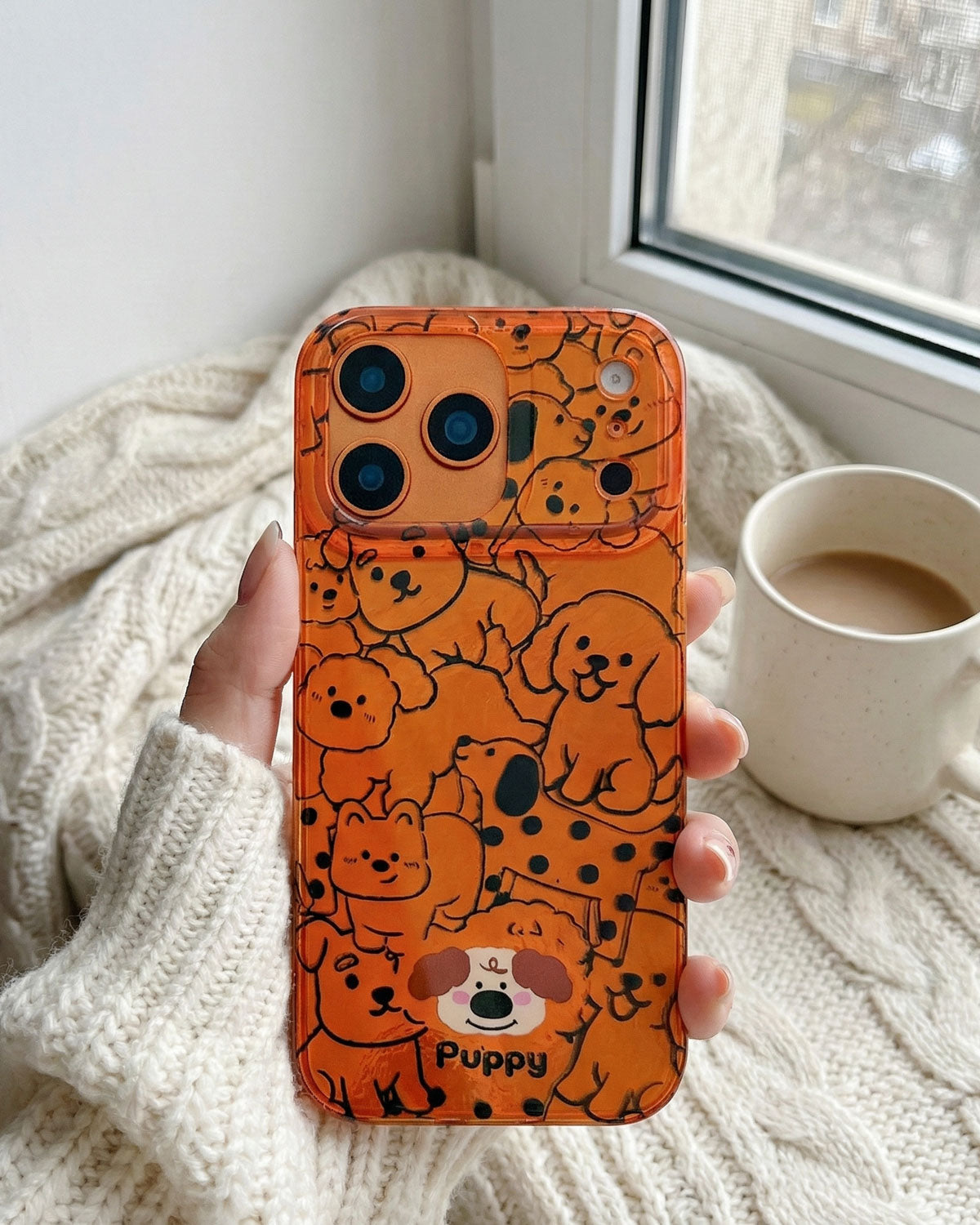 ORANGE PUPPY CROWD Phone Case