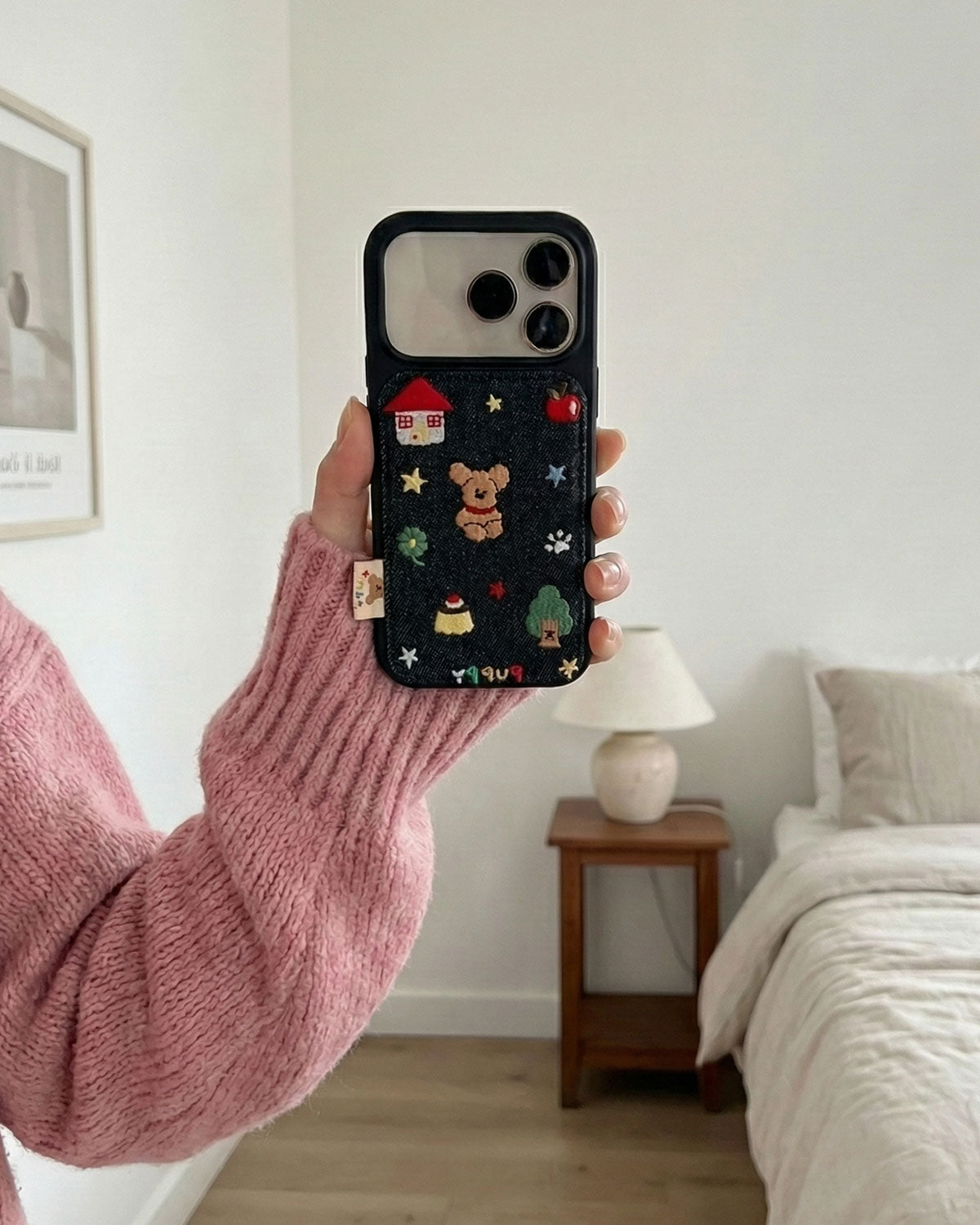 DENIM PUPPY STORY Phone Case