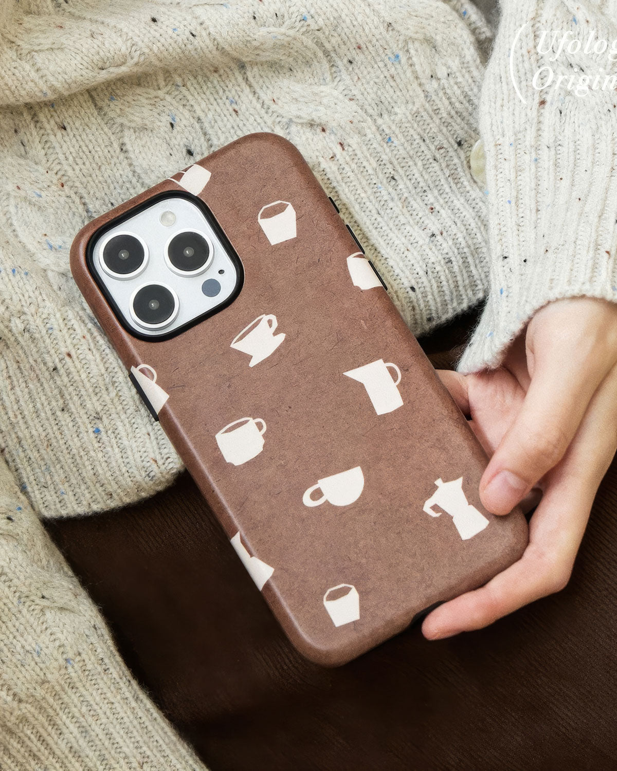 COFFEE ICON GRIP PHONE CASE