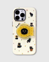 SLUNEČNÍ KOČKA POUZDRO NA TELEFON S ÚCHYTEM