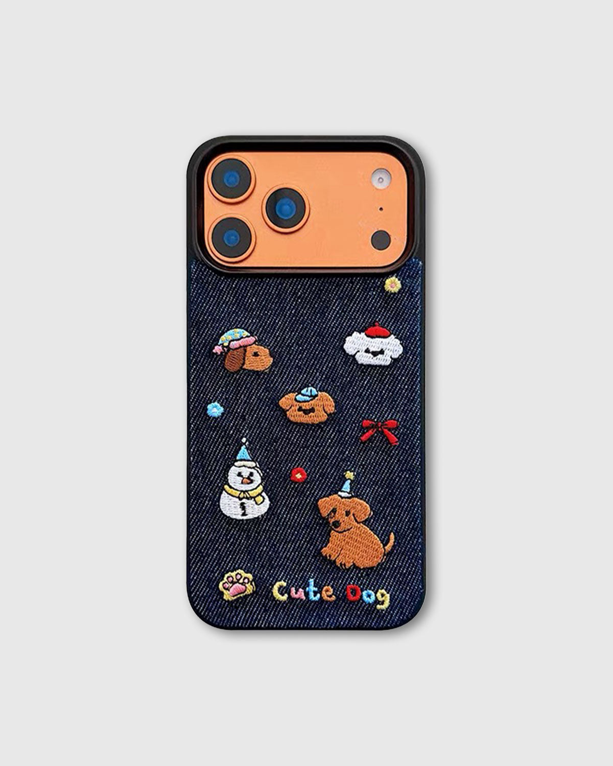 DENIM CUTE DOG PARTY Phone Case
