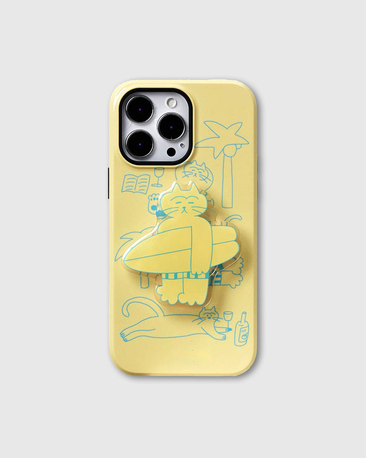 SURF CAT GRIP PHONE CASE