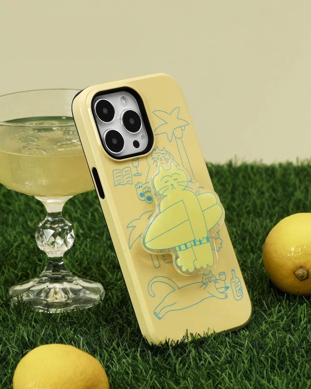 SURF CAT GRIP PHONE CASE