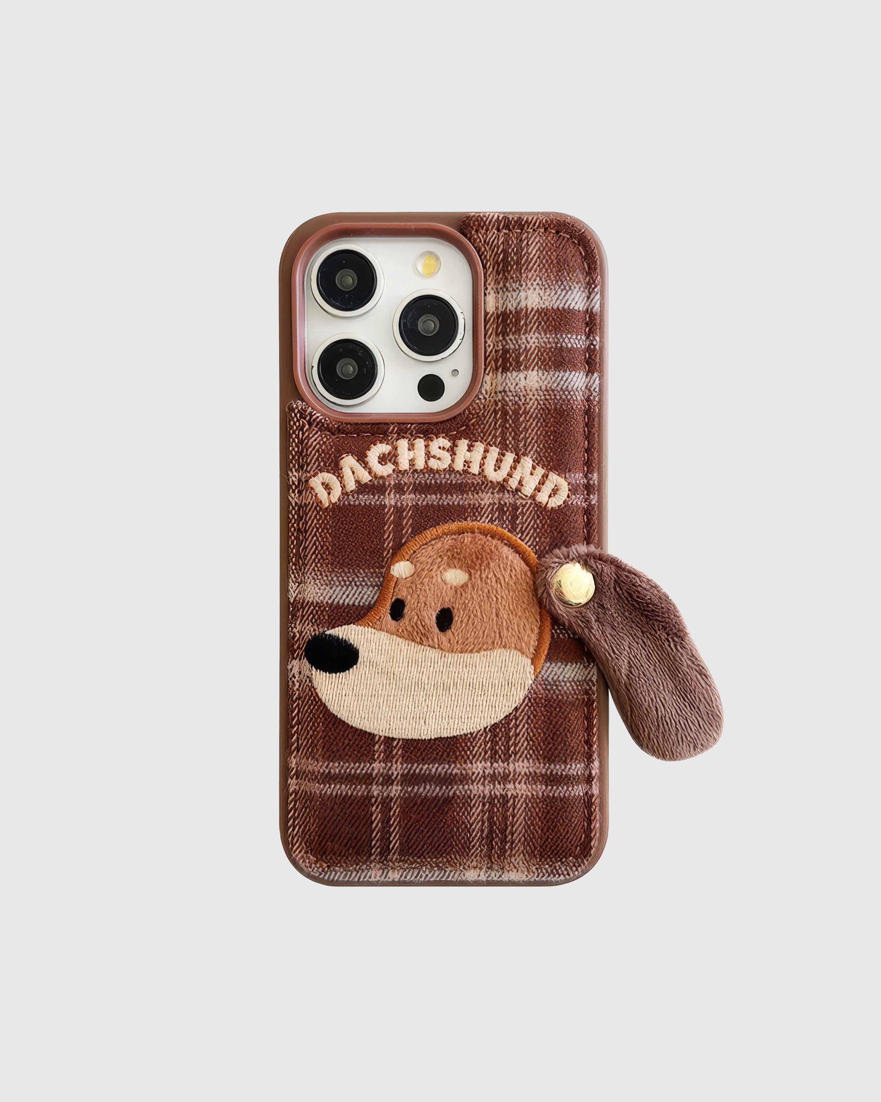 DACHSHUND STRAP PHONE CASE