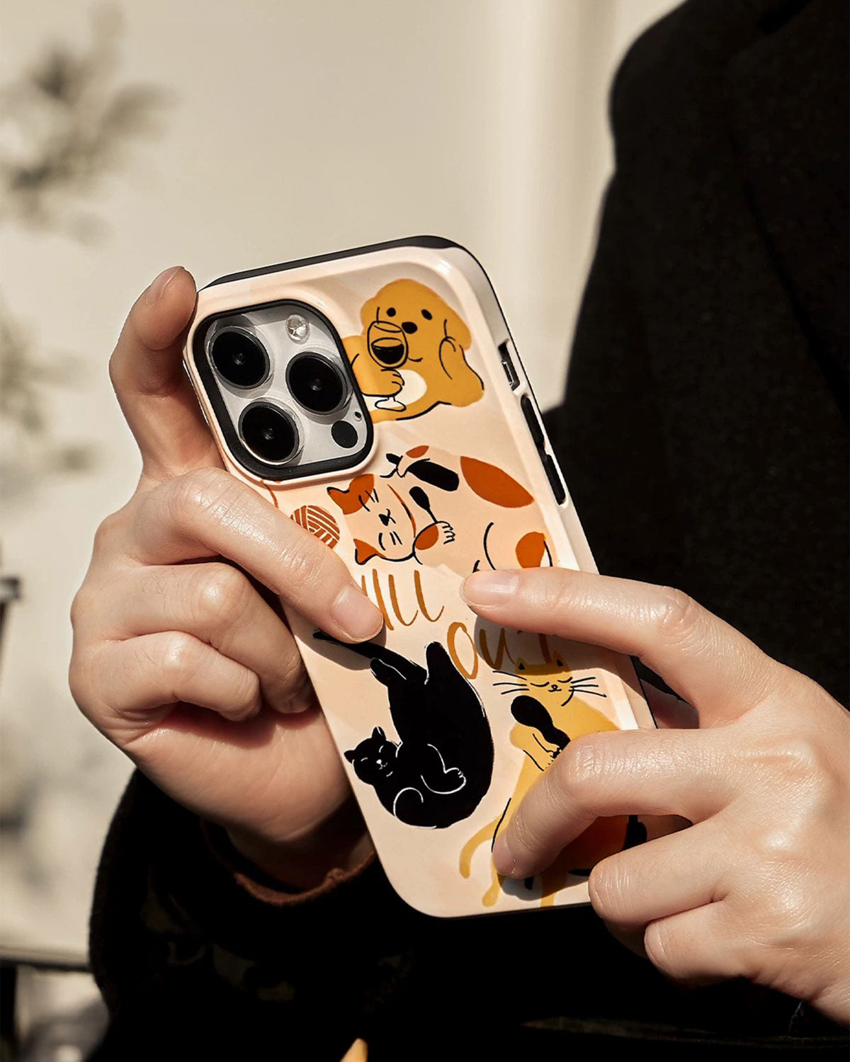 CHILL OUT CAT PHONE CASE