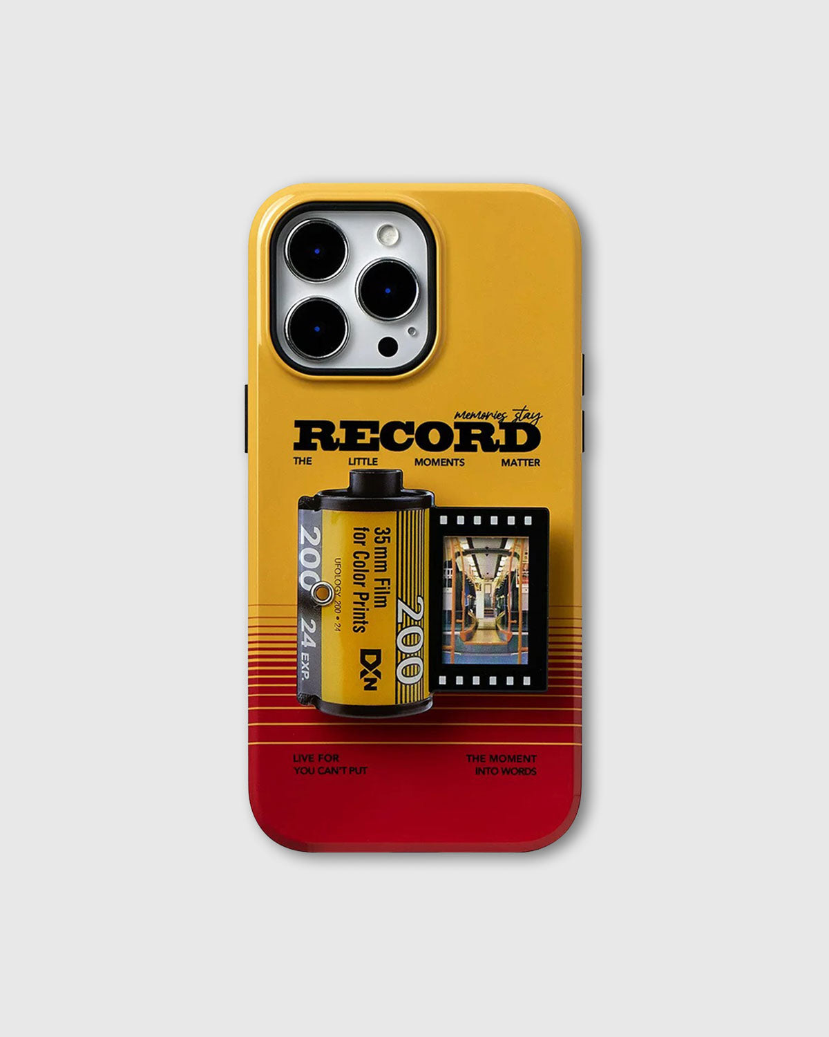 RECORD MOMENTS PHONE CASE
