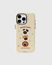 FUNDA PARA TELÉFONO CON DISEÑO DE ANIMAL Y SUJECIÓN DE BANDA