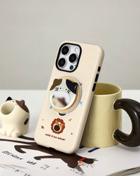 FUNDA PARA TELÉFONO CON DISEÑO DE ANIMAL Y SUJECIÓN DE BANDA