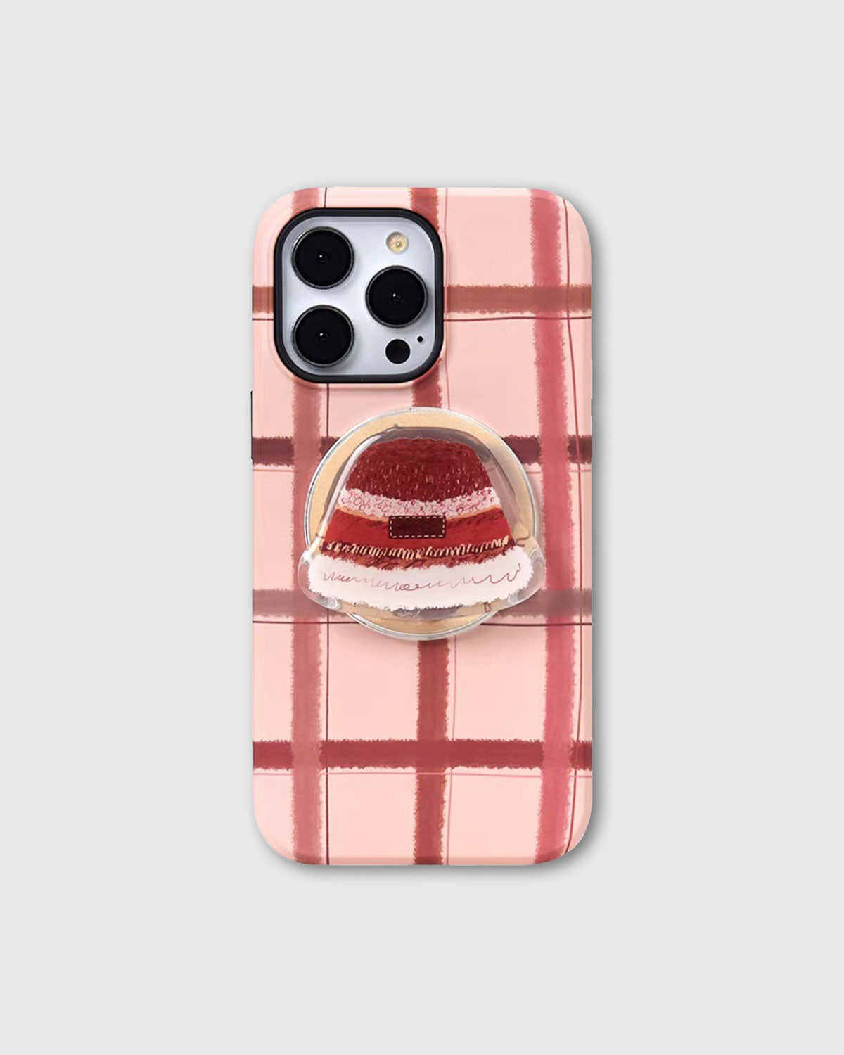 PLAID BERET GRIP PHONE CASE