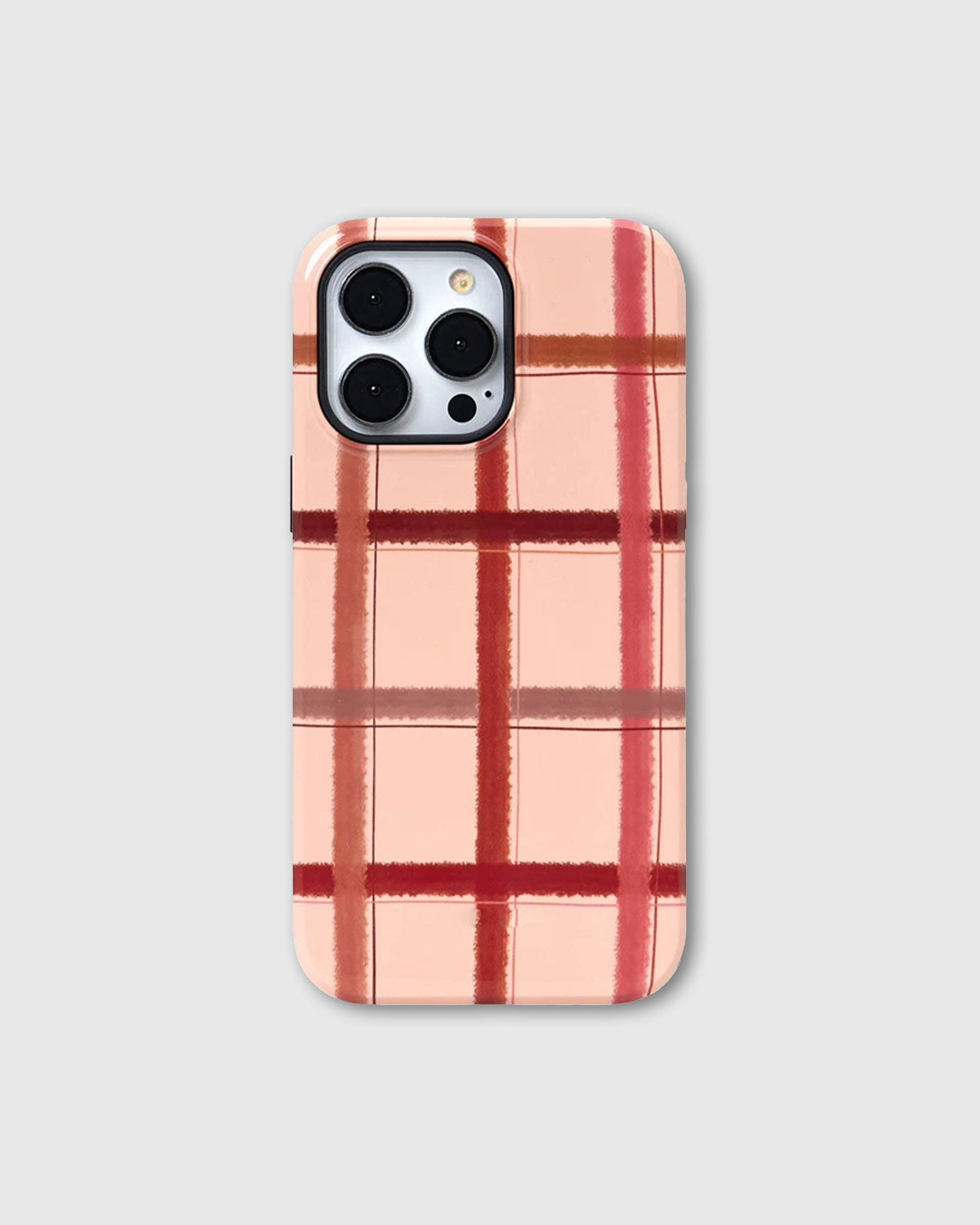PLAID BERET GRIP PHONE CASE