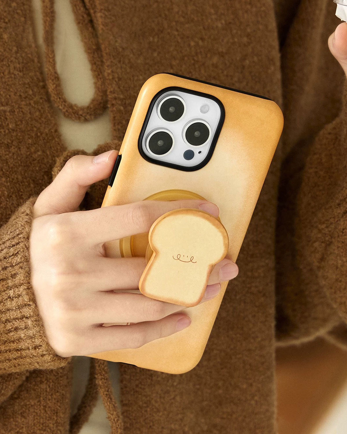 TOAST BREAD GRIP PHONE CASE