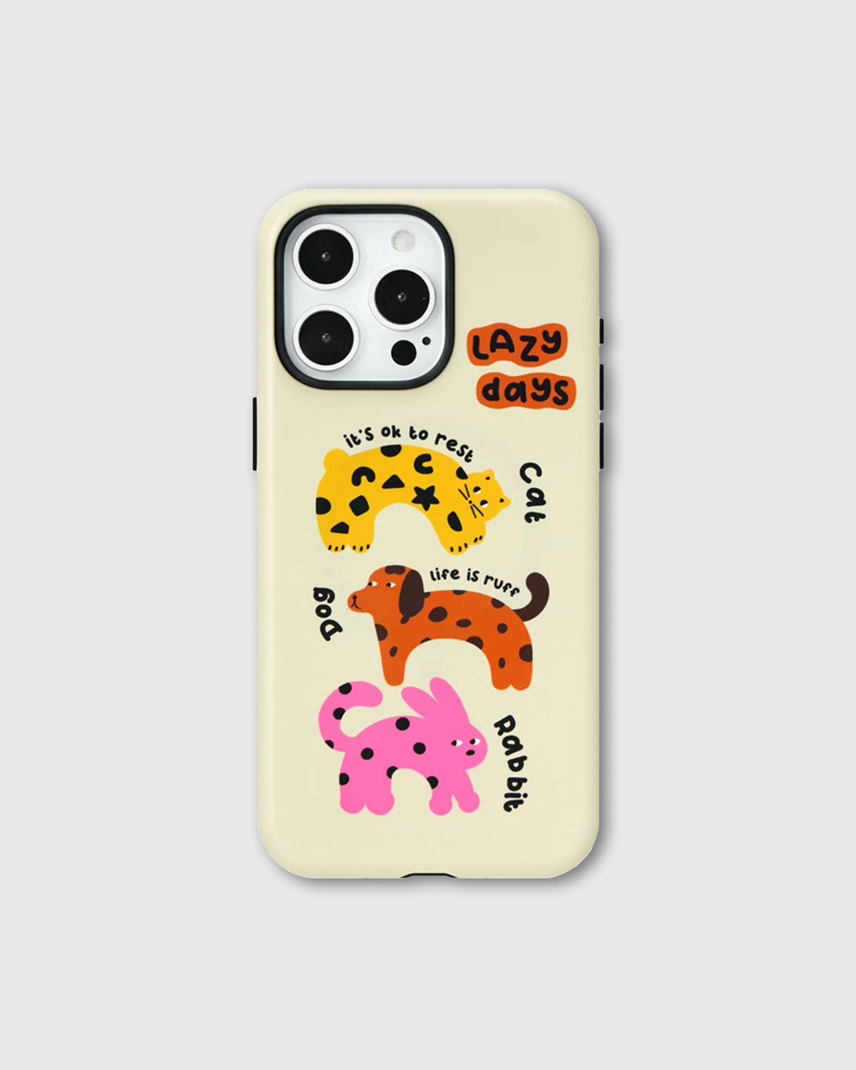 LAZY DAYS ANIMAL GRIP PHONE CASE