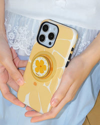 Custodia per telefono con impugnatura a fiore di girasole