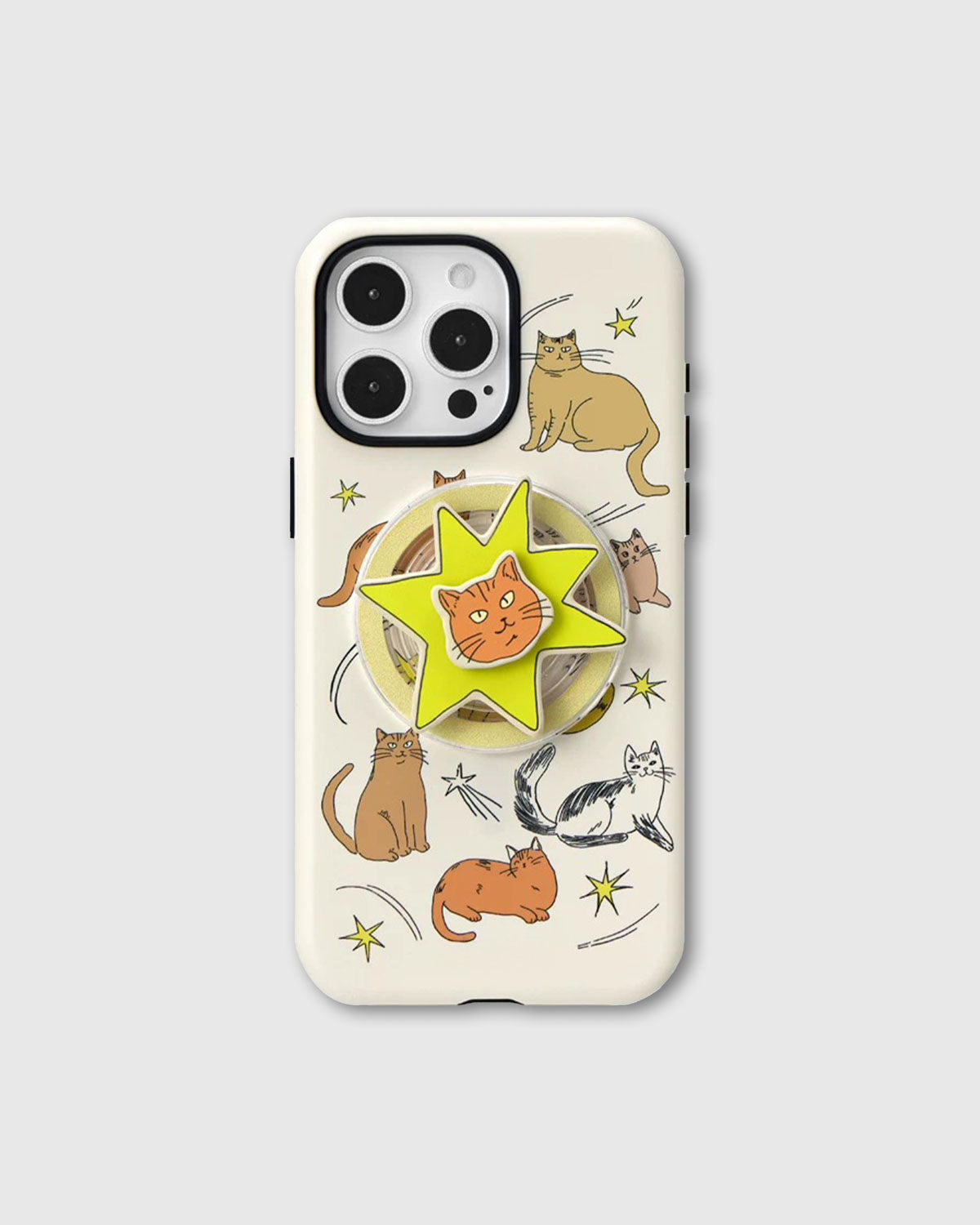 STAR CAT GRIP PHONE CASE