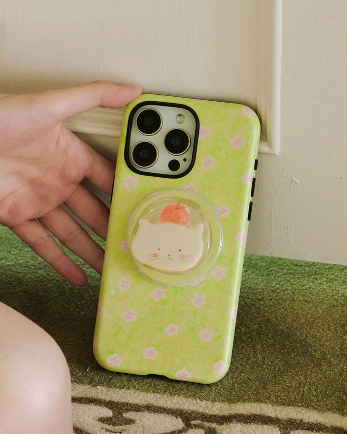 CHERRY CAT PHONE CASE