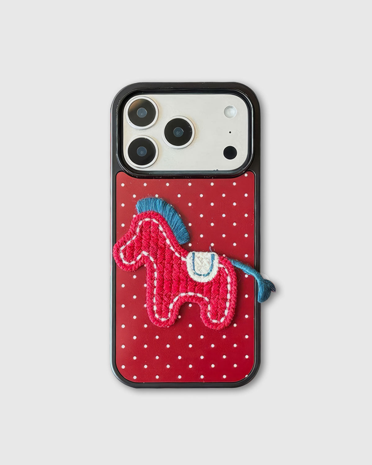 RED PONY PATCH PHONE CASE