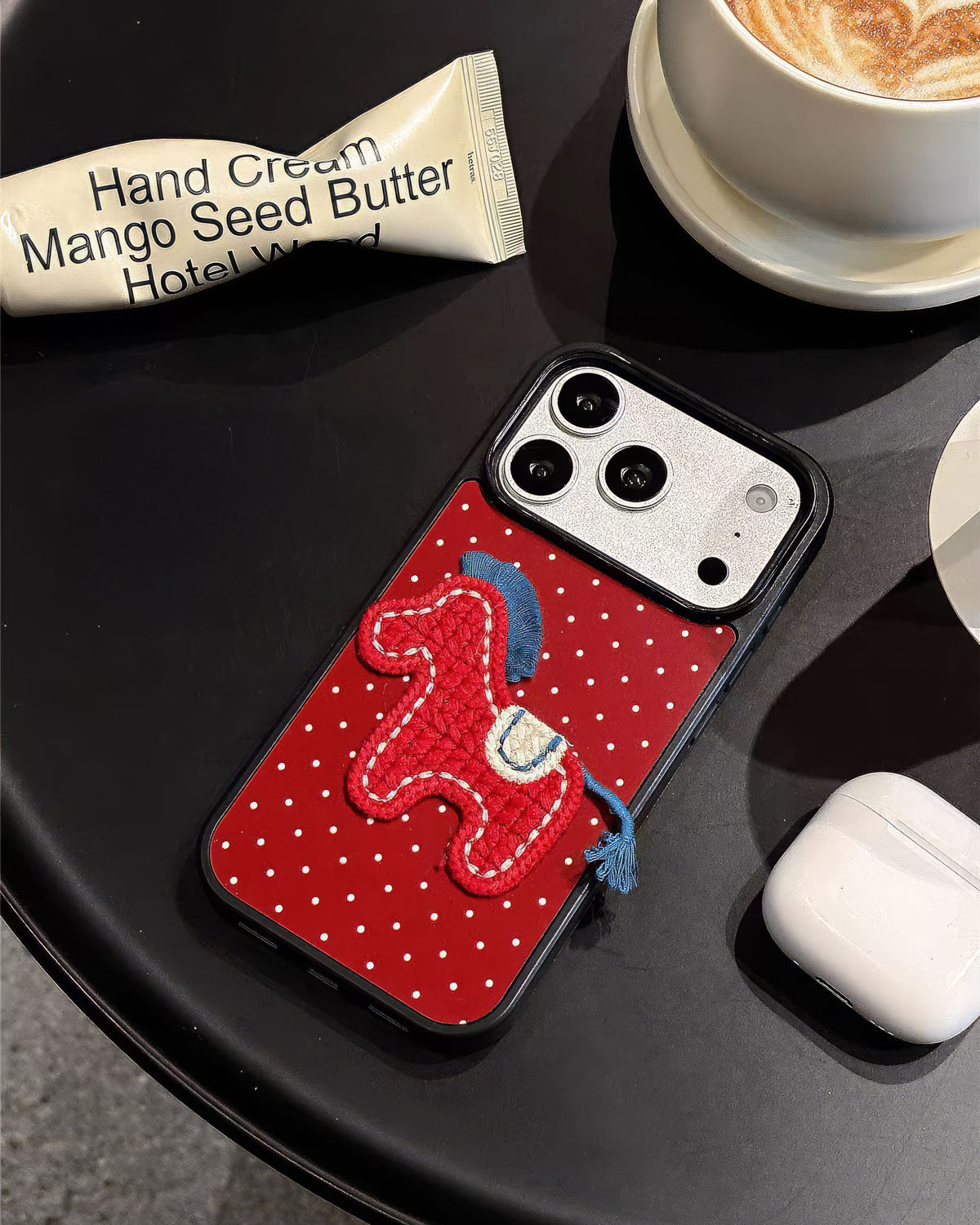 RED PONY PATCH PHONE CASE