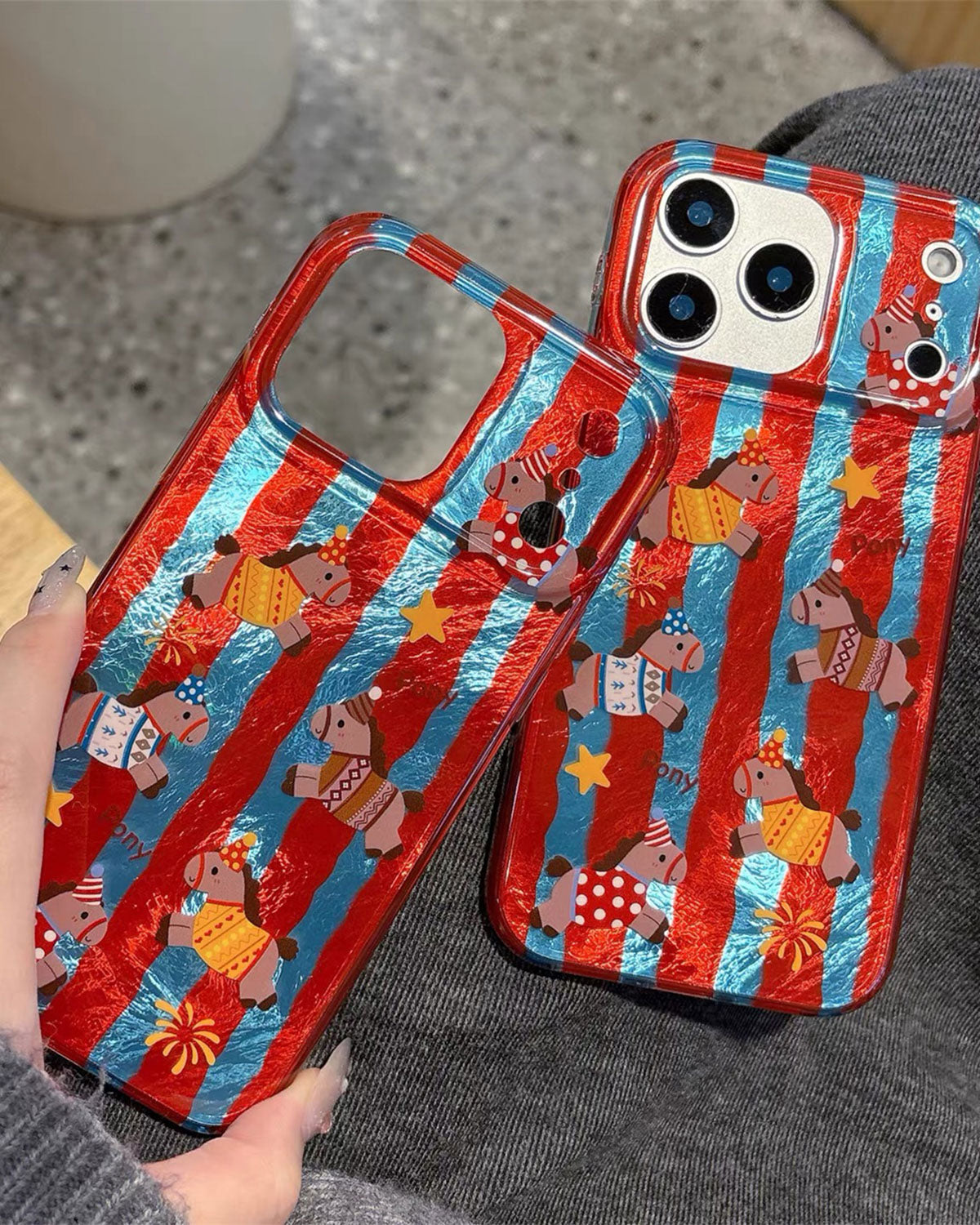 CIRCUS PONY STRIPE PHONE CASE