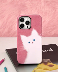 FELLIGES KATZENHANDYHÜLLE