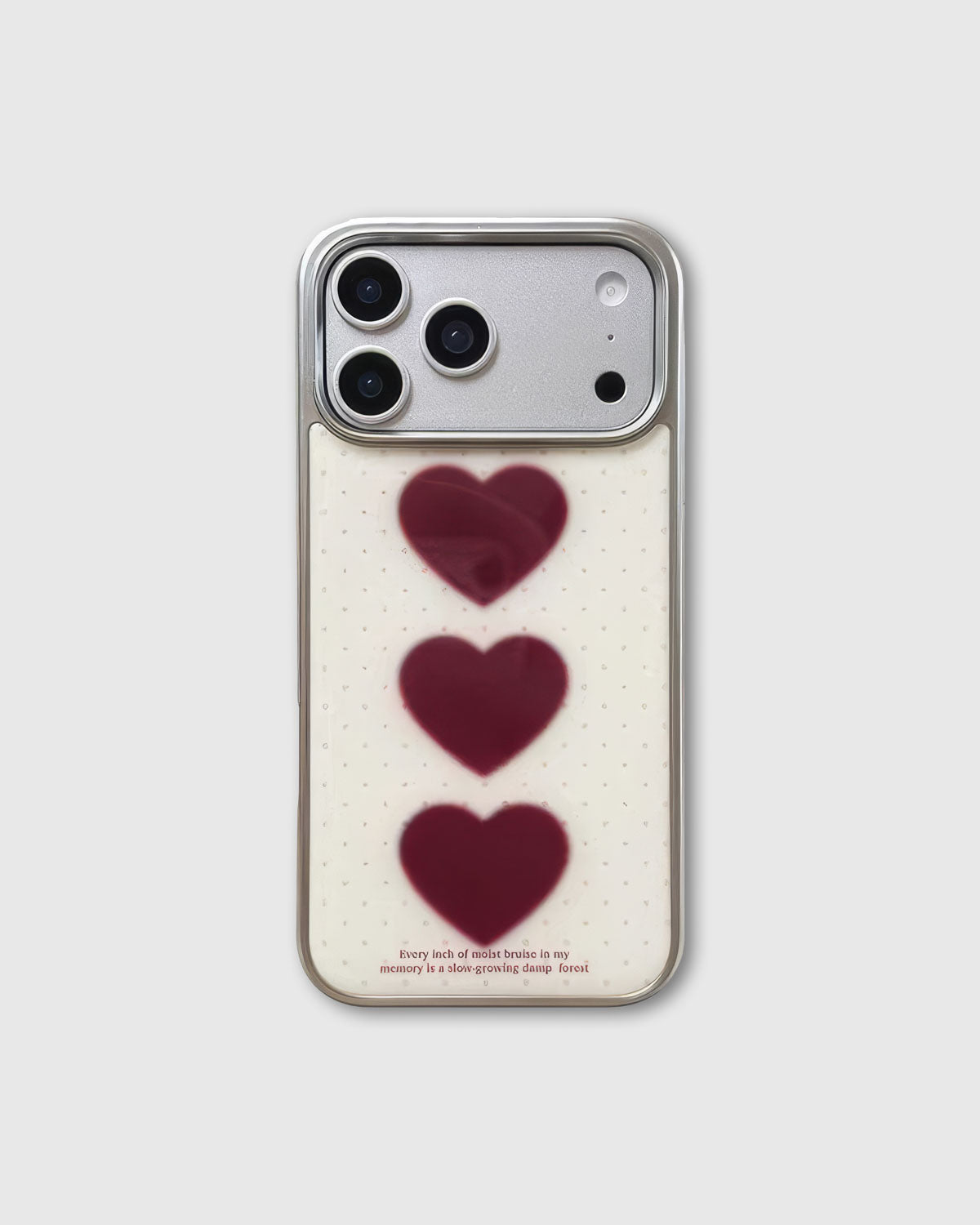 TRIPLE HEART PHONE CASE