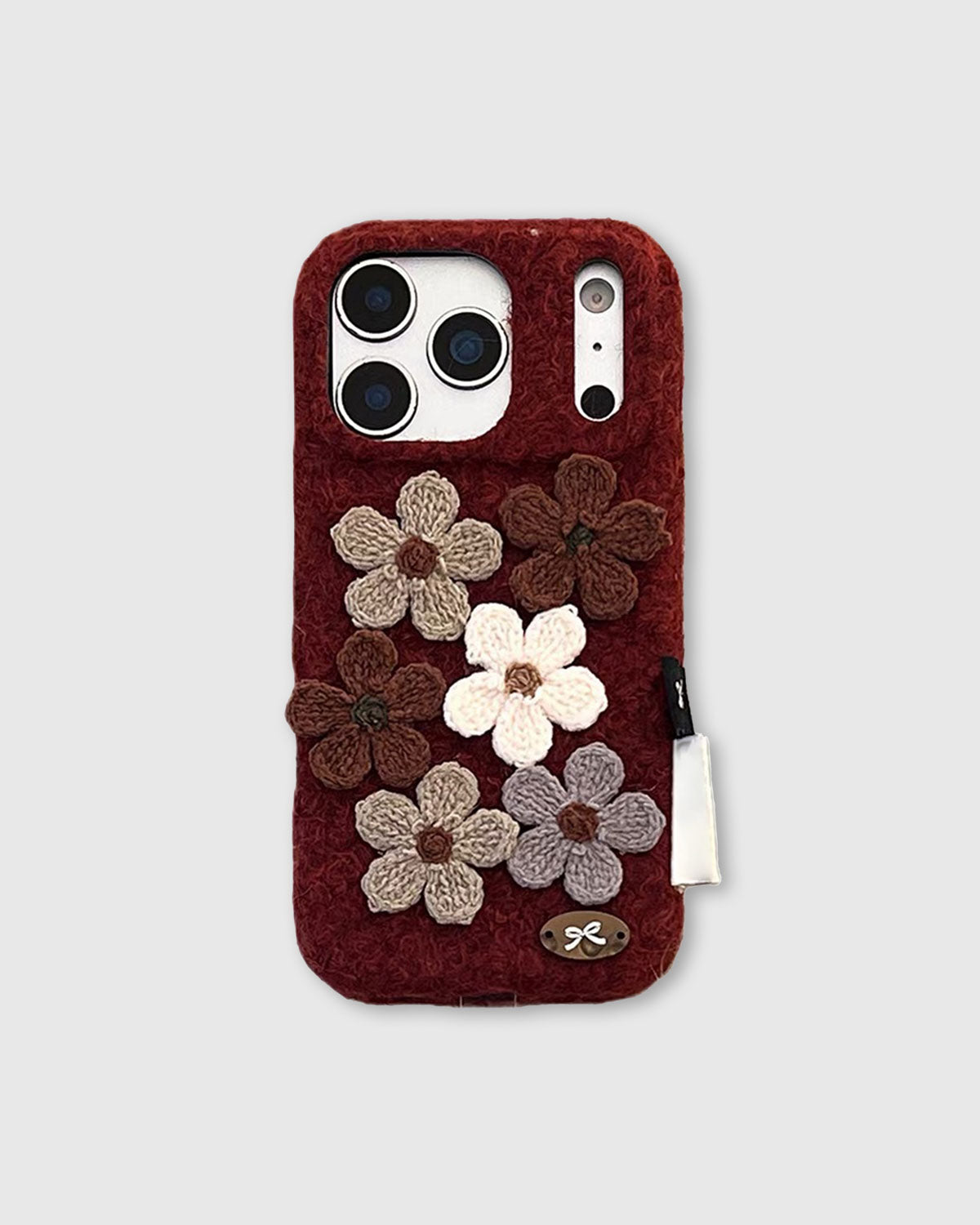 COZY CROCHET FLORAL PHONE CASE
