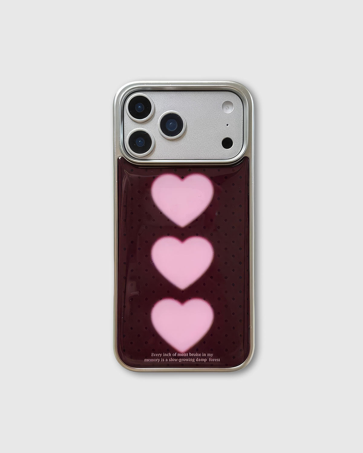 TRIPLE HEART PHONE CASE