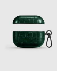 STICKYZOO emerald vintage croc case showing matte crocodile texture