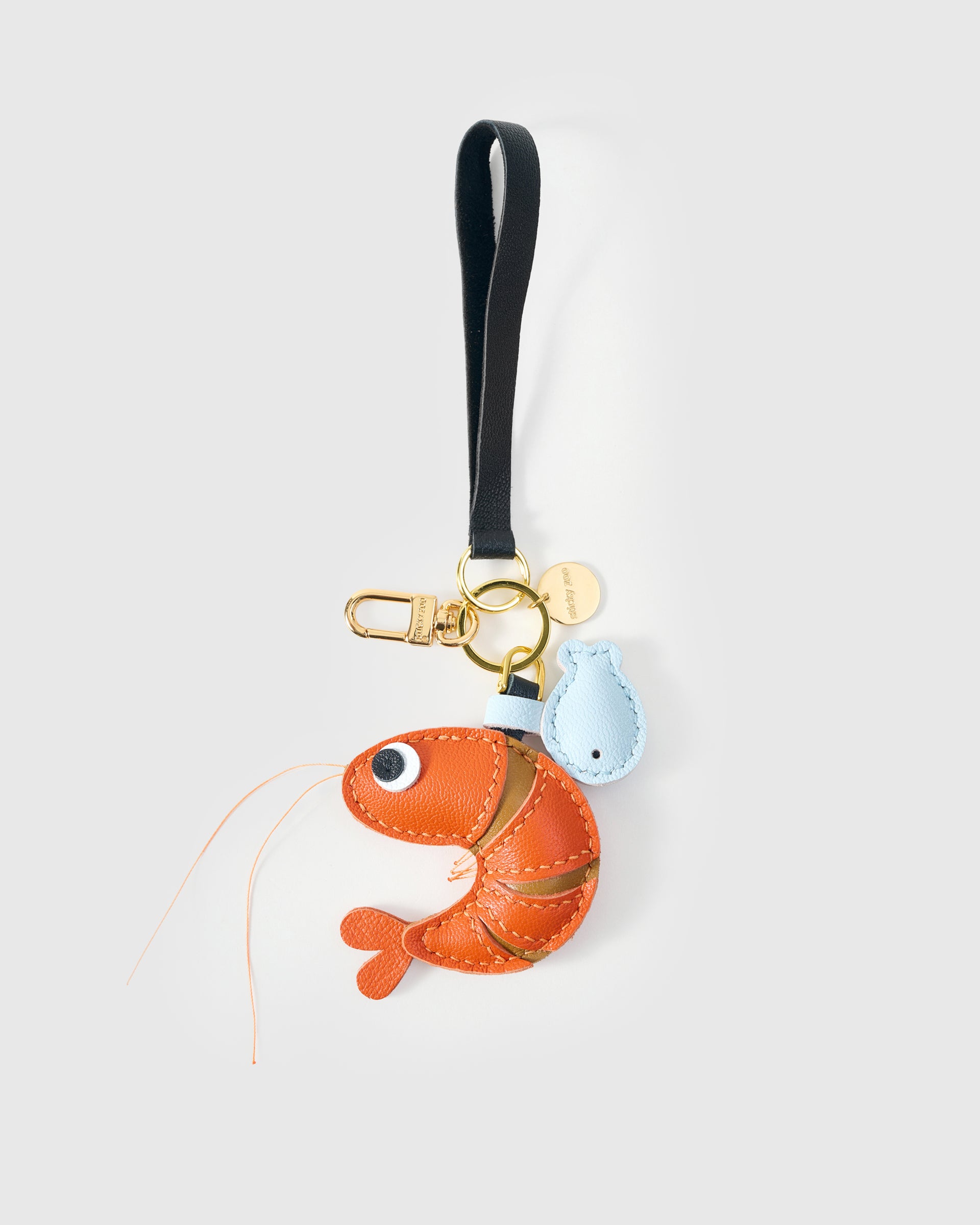 最終値下げしました！STICKYZOO 価格¥18,450- 新品未使用品 Sticky Zoo® レザー バッグチャーム＆キーチェーン – 18Kゴールドを