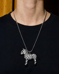 ZEBRA BEAD NECKLACE