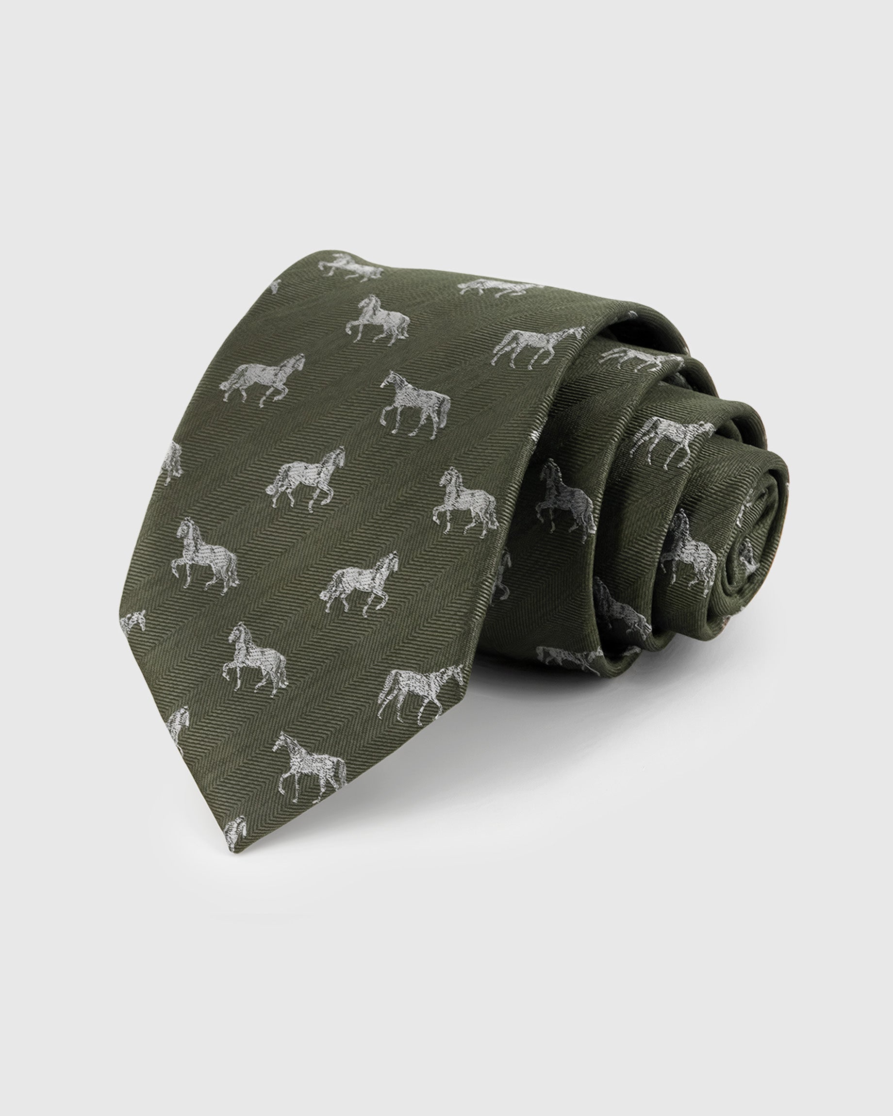 Signature Silk Ties — Hand-Embroidered Animal Motifs on Mulberry