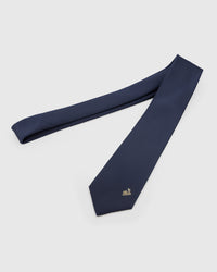 STICKYZOO GOLDEN HARE TIE additional view showing hand-embroidered mulberry silk detail, designed in Amsterdam