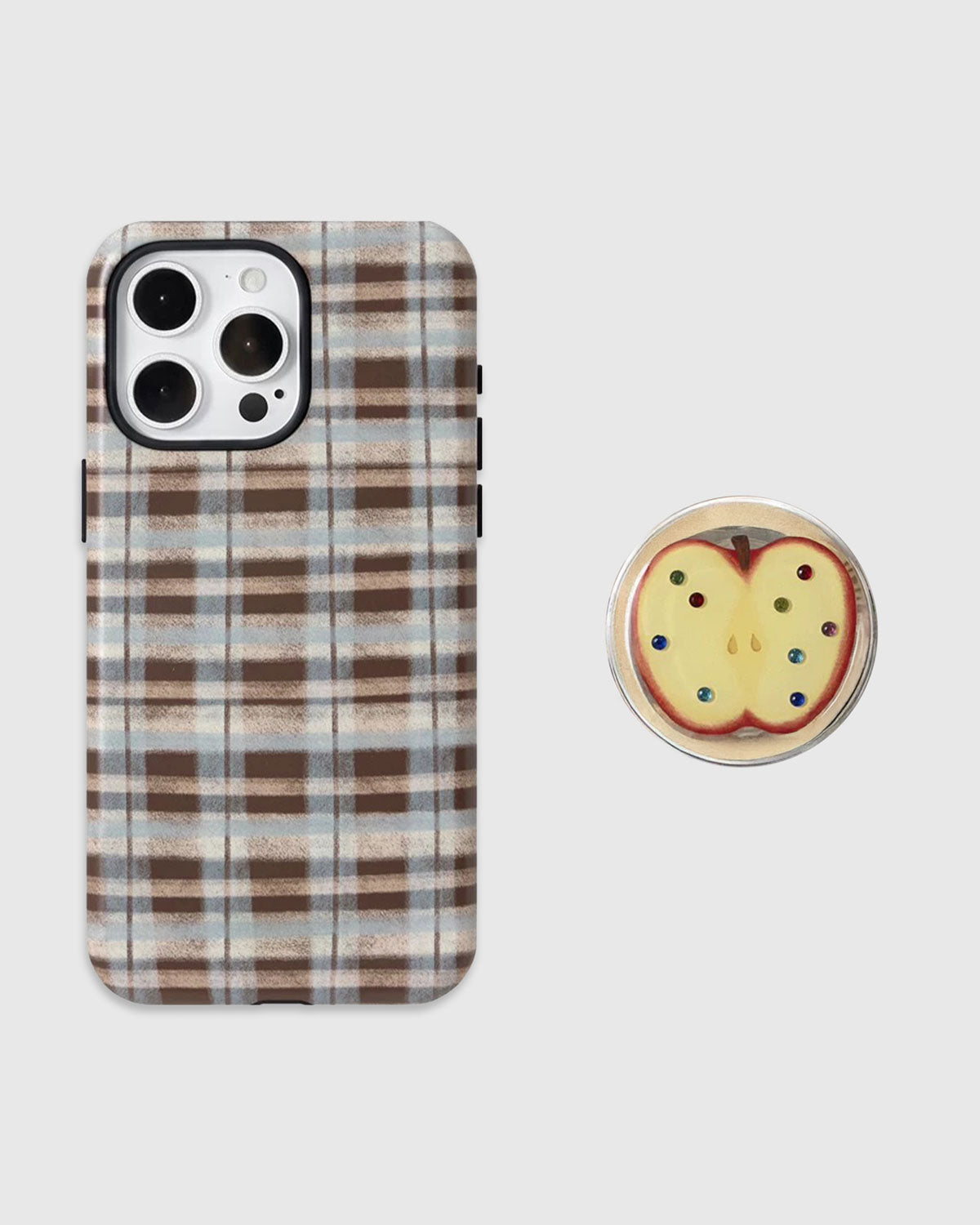 Apple Plaid Phone Case