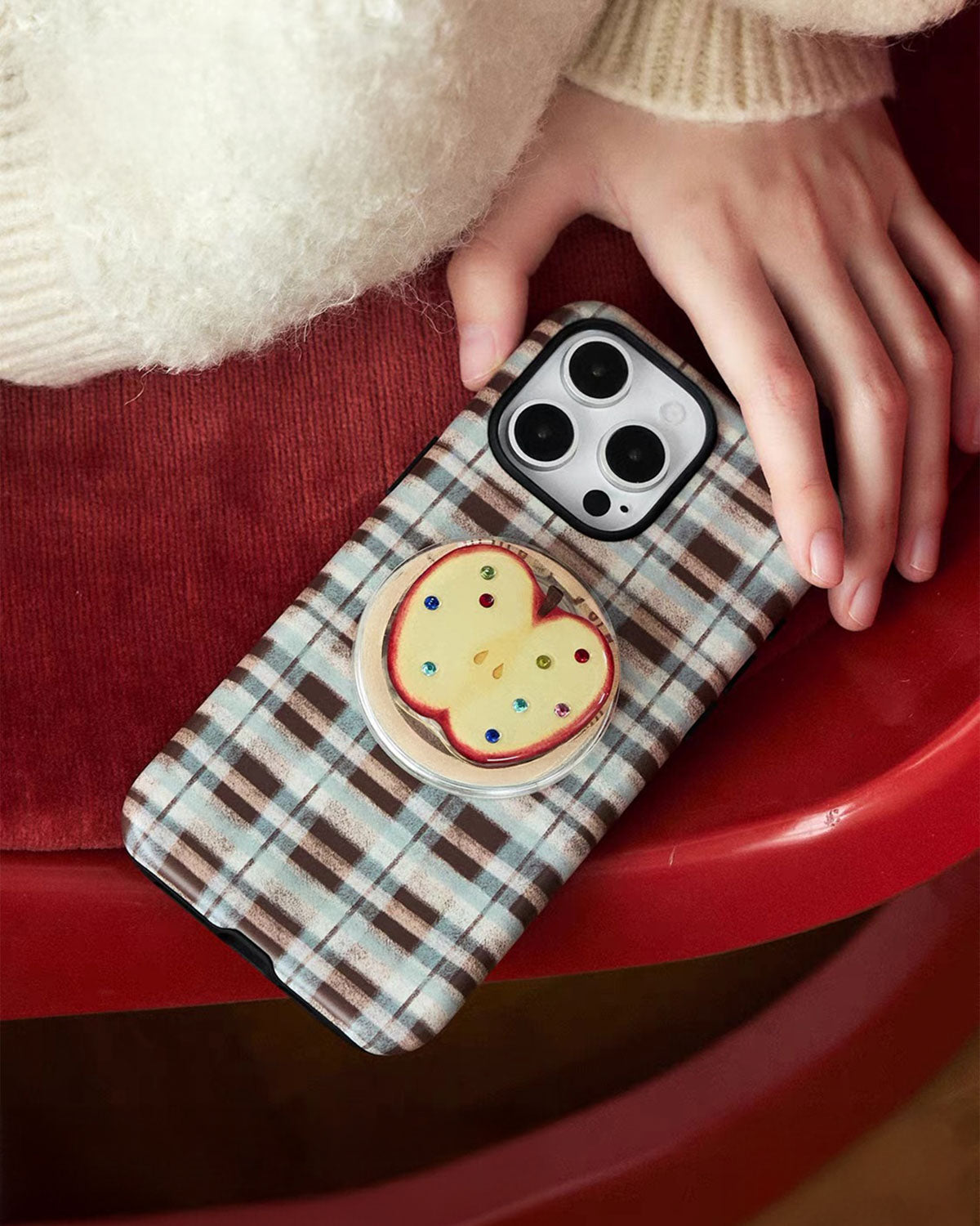 Apple Plaid Phone Case